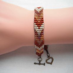 Bronze Loom Beaded Bracelet