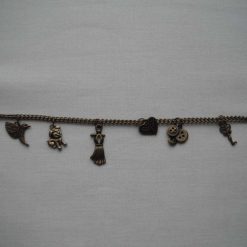 Antique Gold Charm Bracelet (3)