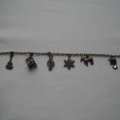 Antique Gold Charm Bracelet (4)