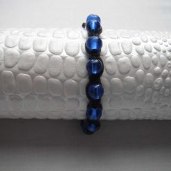 Black & Blue Shamballa Bracelet