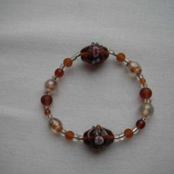 Chunky Amber Mix Bead Bracelet