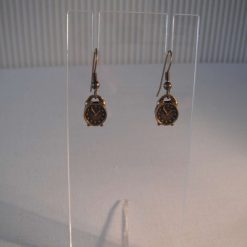 Camera Antique Gold Earrings