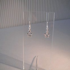 Happy Star Silver Plated Earrings