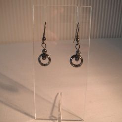 Hematite Hoop Earrings (2)