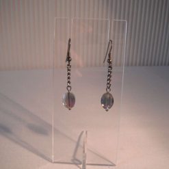 Mauve Faceted Drop Earrings
