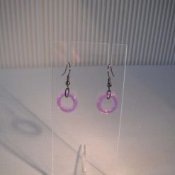 Mauve Ring Earrings