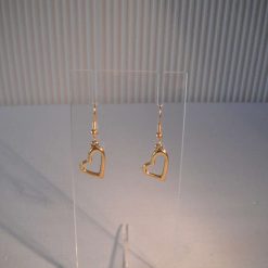 Off Set Heart Earrings