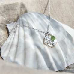 Silver Birthstone Necklace