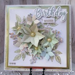 Luxury Handmade 'Birthday Wishes' Aqua flowers
