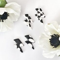 Polymer Clay Lightening Bolt Earrings