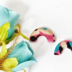 Polymer Clay Rainbow Earrings