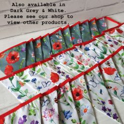 Light Grey Floral Bunting 100% cotton, Wild Flower & Insects Bunting, Floral Garland, Garden Bunting, Bee Bunting, Fabric Bunting, 10 double sided flags 2.5m 8 Light Grey Floral Bunting 100% cotton, Wild Flower & Insects Bunting, Floral Garland, Garden Bunting, Bee Bunting, Fabric Bunting, 10 double sided flags 2.5m 8