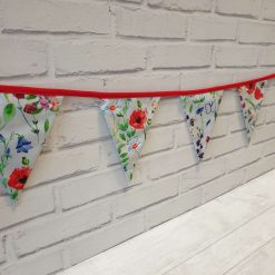 Light Grey Floral Bunting 100% cotton, Wild Flower & Insects Bunting, Floral Garland, Garden Bunting, Bee Bunting, Fabric Bunting, 10 double sided flags 2.5m 1 Light Grey Floral Bunting 100% cotton, Wild Flower & Insects Bunting, Floral Garland, Garden Bunting, Bee Bunting, Fabric Bunting, 10 double sided flags 2.5m 1