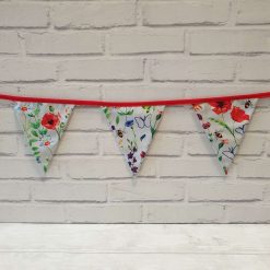 Light Grey Floral Bunting 100% cotton, Wild Flower & Insects Bunting, Floral Garland, Garden Bunting, Bee Bunting, Fabric Bunting, 10 double sided flags 2.5m 4 Light Grey Floral Bunting 100% cotton, Wild Flower & Insects Bunting, Floral Garland, Garden Bunting, Bee Bunting, Fabric Bunting, 10 double sided flags 2.5m 4