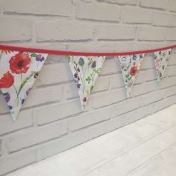 White Floral Bunting 100% cotton, Wild Flower & Insects Bunting, Floral Garland, Garden Bunting, Bee Bunting, Fabric Bunting, 10 double sided flags 2.5m 1 White Floral Bunting 100% cotton, Wild Flower & Insects Bunting, Floral Garland, Garden Bunting, Bee Bunting, Fabric Bunting, 10 double sided flags 2.5m 1