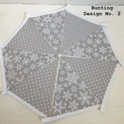Christmas Bunting, Grey Snowflake Bunting, Christmas Decorations, Festive Bunting 6