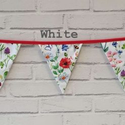 Floral Bunting 100% cotton, Wild Flower & Insects Bunting, Floral Garland, Garden Bunting, Bee Bunting, Fabric Bunting, 10 double sided flags 2.5m 2 Floral Bunting 100% cotton, Wild Flower & Insects Bunting, Floral Garland, Garden Bunting, Bee Bunting, Fabric Bunting, 10 double sided flags 2.5m 2