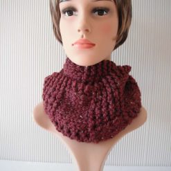Chunky Knitted Infinity Scarf