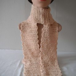 Peach Crochet Scarf