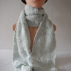 Mint Crochet Scarf