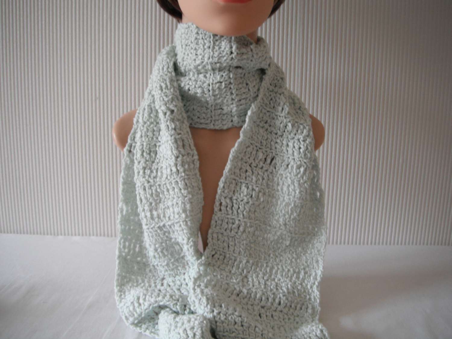 Mint Crochet Scarf Mint Crochet Scarf