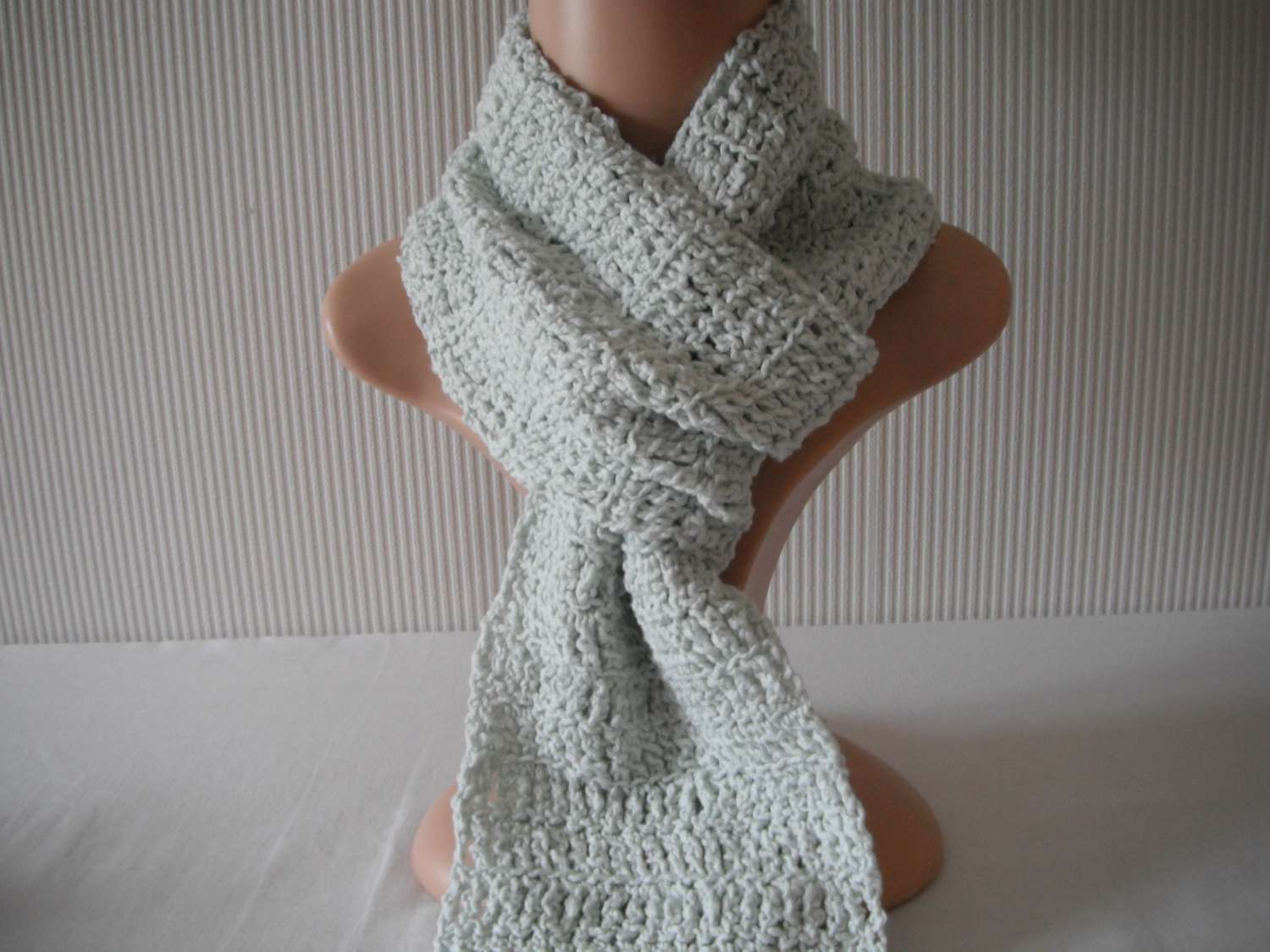 Mint Crochet Scarf Mint Crochet Scarf