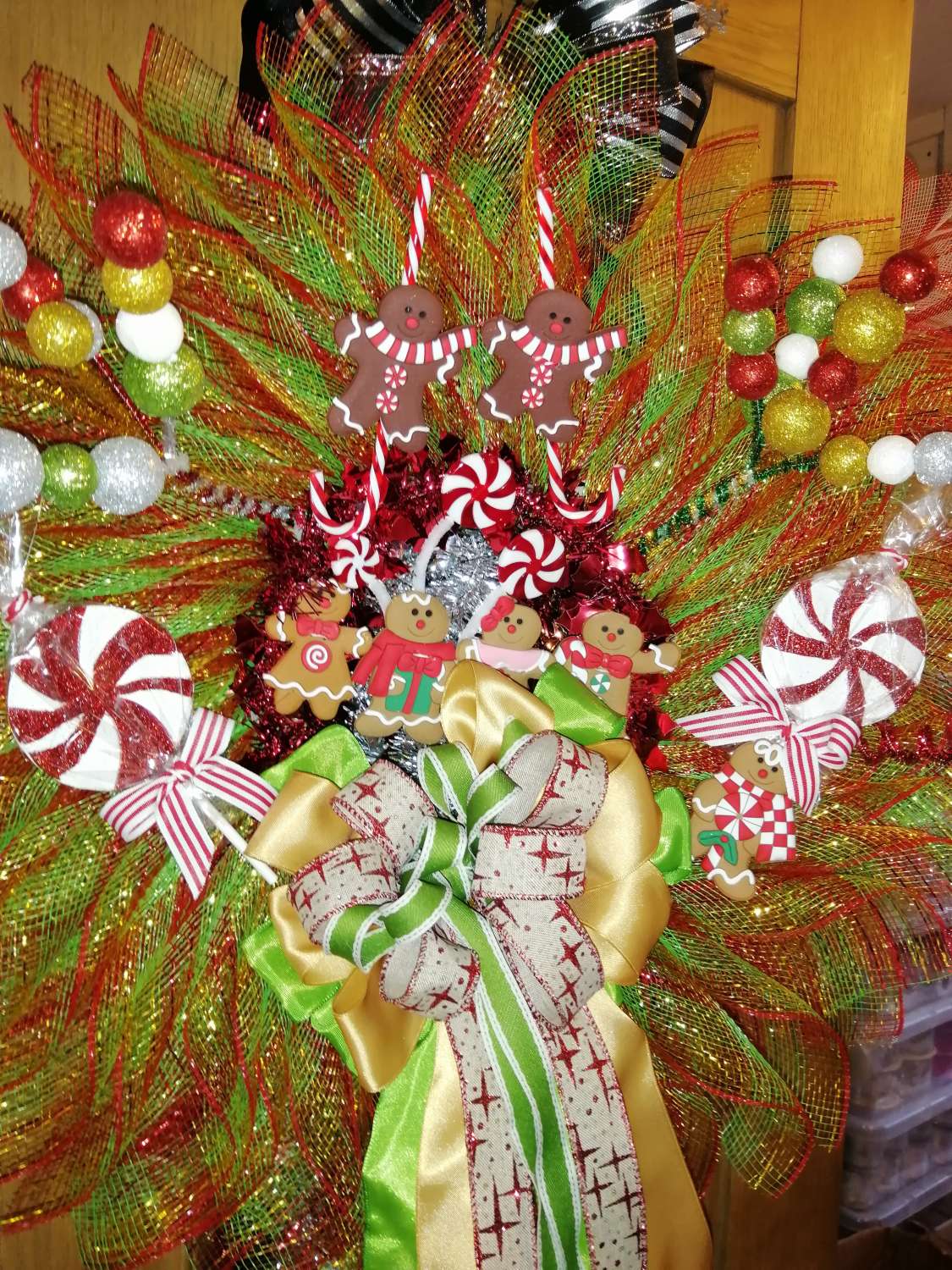 Christmas gingerbread man wreath Christmas gingerbread man wreath