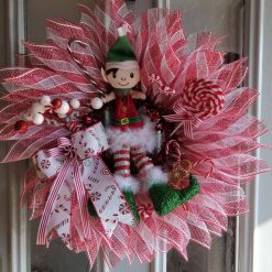 Christmas gingerbread man wreath