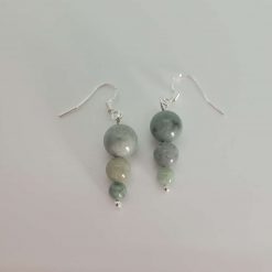 Green Burmese Jade Earrings – Elegant Gold/Sterling Silver Design 2 Green Burmese Jade Earrings – Elegant Gold/Sterling Silver Design 2