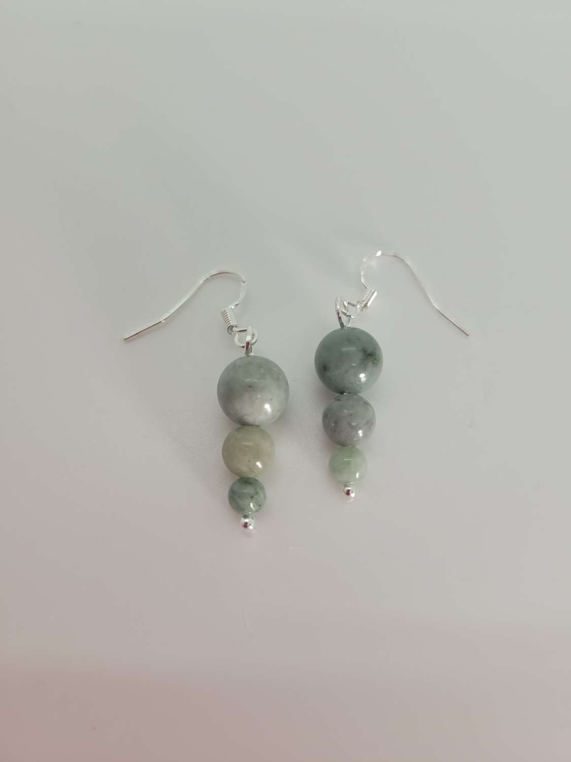 Green Burmese Jade Earrings – Elegant Gold/Sterling Silver Design Green Burmese Jade Earrings – Elegant Gold/Sterling Silver Design