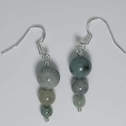 Green Burmese Jade Earrings – Elegant Gold/Sterling Silver Design 3 Green Burmese Jade Earrings – Elegant Gold/Sterling Silver Design 3