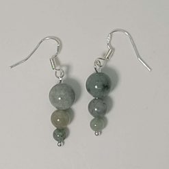 Green Burmese Jade Earrings – Elegant Gold/Sterling Silver Design 4 Green Burmese Jade Earrings – Elegant Gold/Sterling Silver Design 4