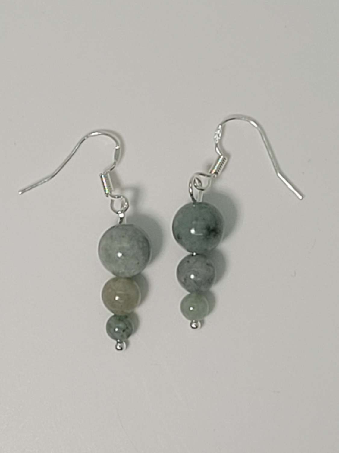 Green Burmese Jade Earrings – Elegant Gold/Sterling Silver Design Green Burmese Jade Earrings – Elegant Gold/Sterling Silver Design