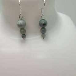 Green Burmese Jade Earrings – Elegant Gold/Sterling Silver Design