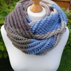 Hand Knitted Infinity Scarf