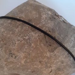 Black Leather Choker, Silver Leaf Choker 4