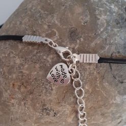 Black Leather Choker, Silver Leaf Choker 5