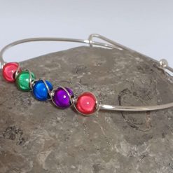 Silver Bangle , Colourful Bangle 4 Silver Bangle , Colourful Bangle 4