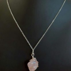 Rose Quartz Pendant Necklace 5 Rose Quartz Pendant Necklace 5