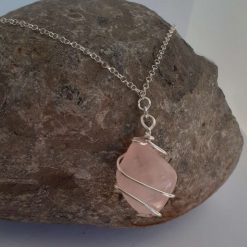 Rose Quartz Pendant Necklace 4 Rose Quartz Pendant Necklace 4