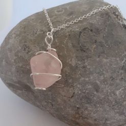 Rose Quartz Pendant Necklace 2 Rose Quartz Pendant Necklace 2