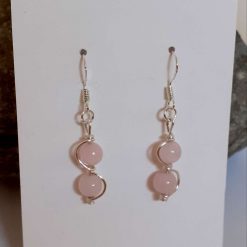 Rose Quartz Wave Jewellery Set 12 Rose Quartz Wave Jewellery Set 12
