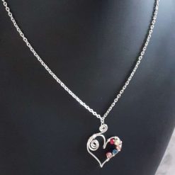 Personalised Family Necklace, Birthstone Necklace 5