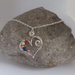 Personalised Family Necklace, Birthstone Necklace 1