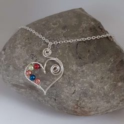 Personalised Family Necklace, Birthstone Necklace 2