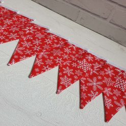 Christmas Bunting, Red Snowflake Bunting, Double Sided Christmas Bunting, Xmas Garland, Xmas Bunting, Scandi Bunting, Christmas Decorations 8 Christmas Bunting, Red Snowflake Bunting, Double Sided Christmas Bunting, Xmas Garland, Xmas Bunting, Scandi Bunting, Christmas Decorations 8