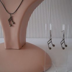 Music Note Necklace & Earring Set 1 Music Note Necklace & Earring Set 1