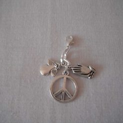 Peace & Praying Angel Charm/Stitch Marker