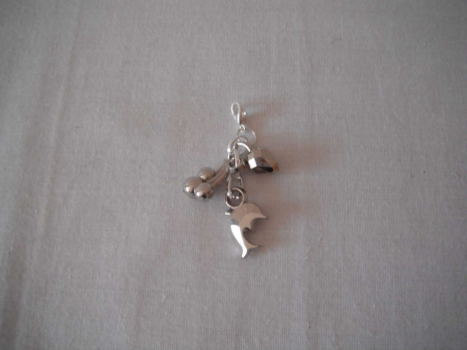 Dolphin & Cherry Charm/Stitch Marker Dolphin & Cherry Charm/Stitch Marker