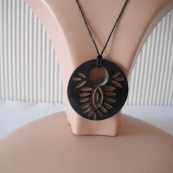 Bone Disk Chunky Necklace
